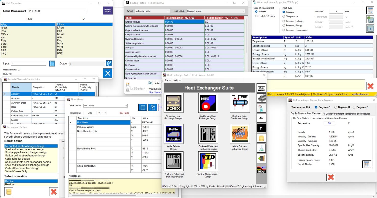 Heat Exchanger Suite - Heat Exchangers Software